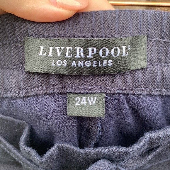 Liverpool Los Angeles ‘Kelsey Culotte’, navy drawstring pants, size 24W - Picture 4 of 6